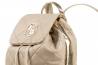 Torebka plecak pikowany plecaczek miejski Laura Biaggi beżowy