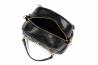 Pikowana torebka damska kuferek Laura Biaggi czarna A4 na ramię