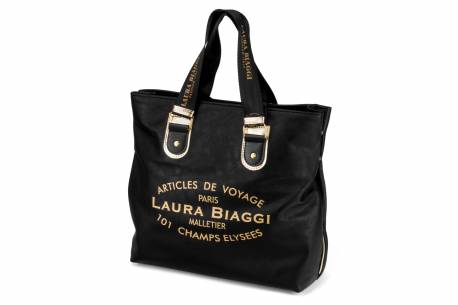 Duża pojemna torebka damska LAURA BIAGGI A4 shopper bag