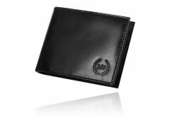 Skórzany czarny portfel męski RFID skóra naturalna